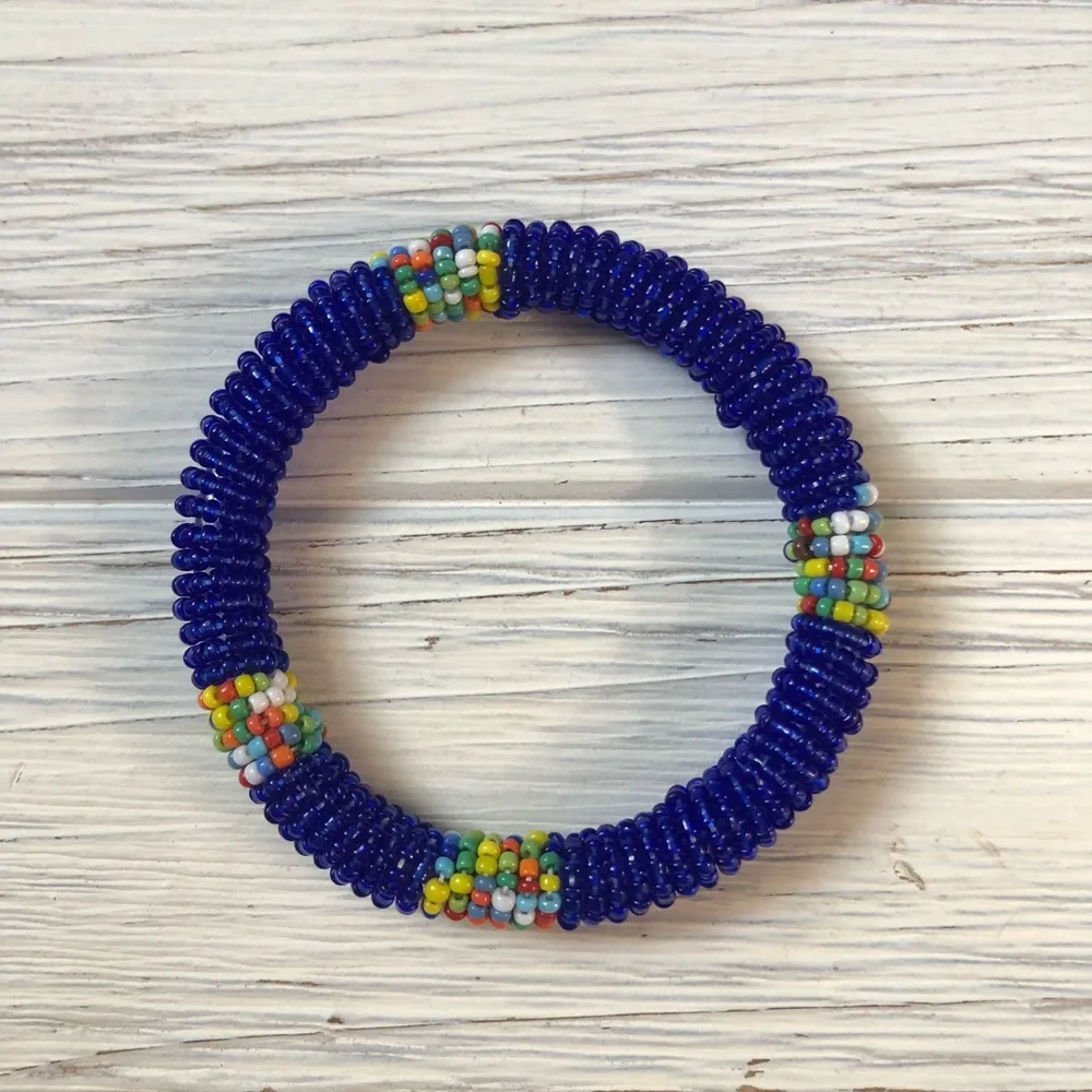 Vintage Native American Bead Cuff Bracelet